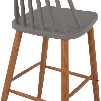 ΣΚΑΜΠΟ ΜΠΑΡ Art Maison Evanston - Gray (43x49x107εκ.)