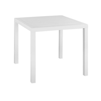 ΤΡΑΠΕΖΙ ΑΛΟΥΜΙΝΙΟΥ ART MAISON REDBRIDGE - WHITE (80Χ80X75,5Υεκ.)