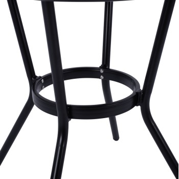 ΤΡΑΠΕΖΙ ΑΛΟΥΜΙΝΙΟΥ ART MAISON WANDSWORTH - BLACK (Φ70X76 εκ.)