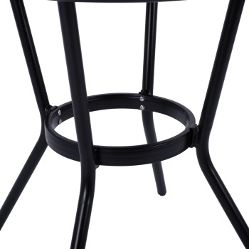 ΤΡΑΠΕΖΙ ΑΛΟΥΜΙΝΙΟΥ ART MAISON WANDSWORTH - BLACK (Φ70X76 εκ.)