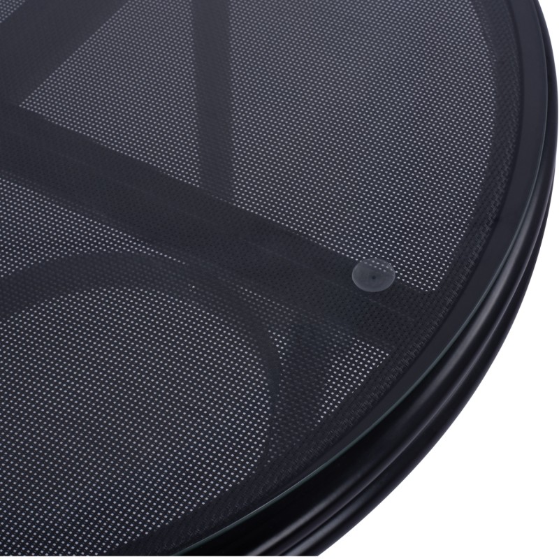 ΤΡΑΠΕΖΙ ΑΛΟΥΜΙΝΙΟΥ ART MAISON WANDSWORTH - BLACK (Φ70X76 εκ.)