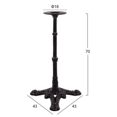ΒΑΣΗ ΜΑΝΤΕΜΙ ART MAISON LAFAYETTE - BLACK (43x43εκ.) ΒΑΣΗ ΜΑΝΤΕΜΙ ART MAISON LAFAYETTE - BLACK (43x43εκ.)