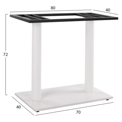 ΒΑΣΗ ART MAISON ELLICOT - WHITE (40Χ40Χ72εκ)