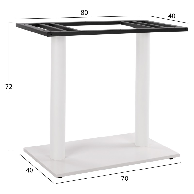 ΒΑΣΗ ART MAISON ELLICOT - WHITE (40Χ40Χ72εκ)