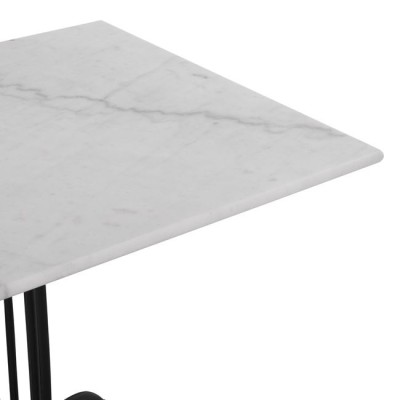 ΤΡΑΠΕΖΙ ART MAISON LAFAYETTE - WHITE BLACK (70Χ70Χ72,5εκ.)