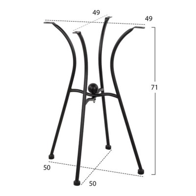 ΒΑΣΗ ART MAISON ELLICOT - BLACK (50x50εκ.) ΒΑΣΗ ART MAISON ELLICOT - BLACK (50x50εκ.)