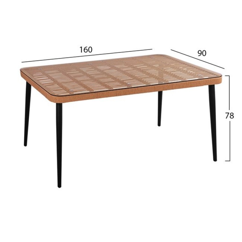 ΣΕΤ 7ΤΜΧ ART MAISON JOYSTICK ALLEGRA WICKER ΜΕ ΤΡΑΠΕΖΙ 160X90X78Υ ΜΠΕΖ & ΜΑΥΡΟ ΧΡΩΜΑ ΣΕΤ 7ΤΜΧ ART MAISON JOYSTICK ALLEGRA WICKER ΜΕ ΤΡΑΠΕΖΙ 160X90X78Υ ΜΠΕΖ & ΜΑΥΡΟ ΧΡΩΜΑ