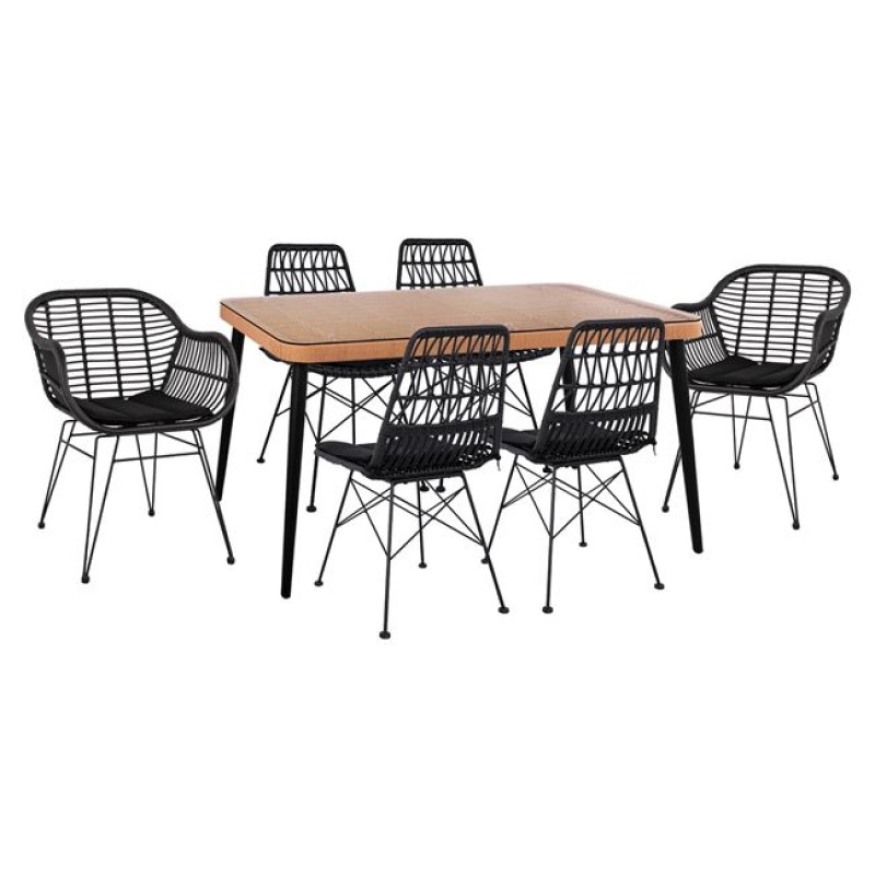 ΣΕΤ 7ΤΜΧ ART MAISON JOYSTICK ALLEGRA WICKER ΜΕ ΤΡΑΠΕΖΙ 160X90X78Υ ΜΠΕΖ & ΜΑΥΡΟ ΧΡΩΜΑ ΣΕΤ 7ΤΜΧ ART MAISON JOYSTICK ALLEGRA WICKER ΜΕ ΤΡΑΠΕΖΙ 160X90X78Υ ΜΠΕΖ & ΜΑΥΡΟ ΧΡΩΜΑ
