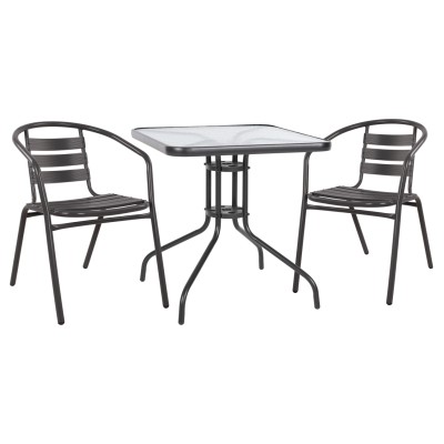 ΣΕΤ ΕΞΩΤΕΡΙΚΟΥ ΧΩΡΟΥ 3ΤΜΧ ART MAISON SALFORD - GREY (70Χ70Χ72Υ)