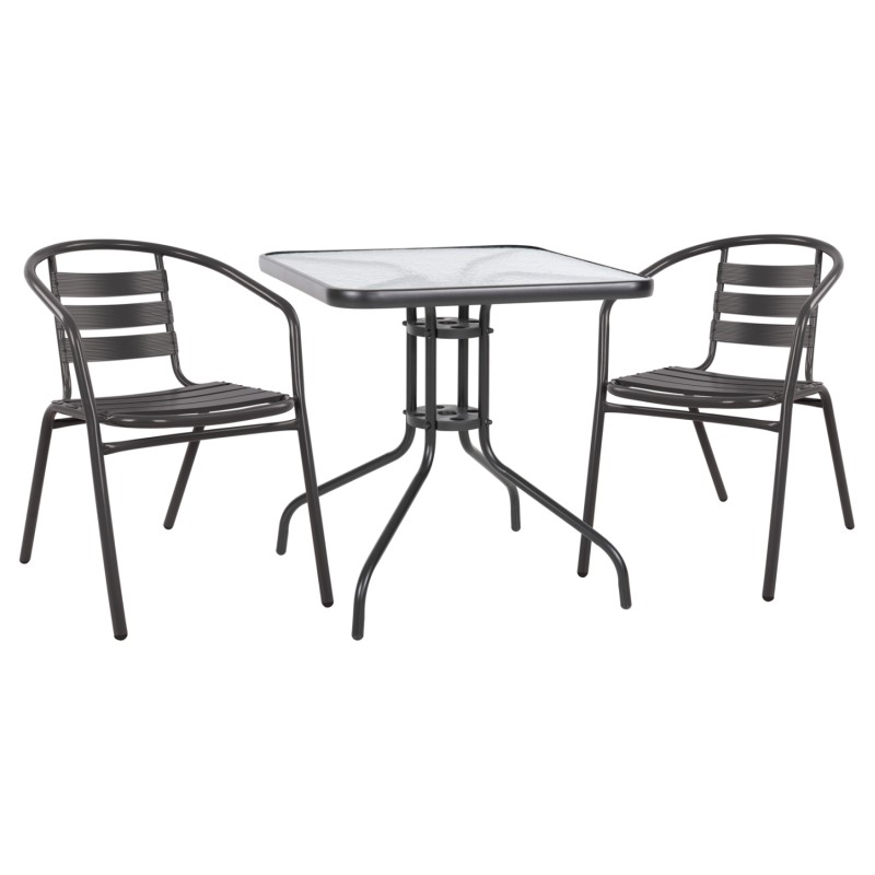 ΣΕΤ ΕΞΩΤΕΡΙΚΟΥ ΧΩΡΟΥ 3ΤΜΧ ART MAISON SALFORD - GREY (70Χ70Χ72Υ)