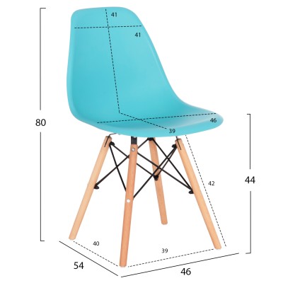 ΚΑΡΕΚΛΑ Art Maison Jackson - Light Blue (46x50x82εκ.)