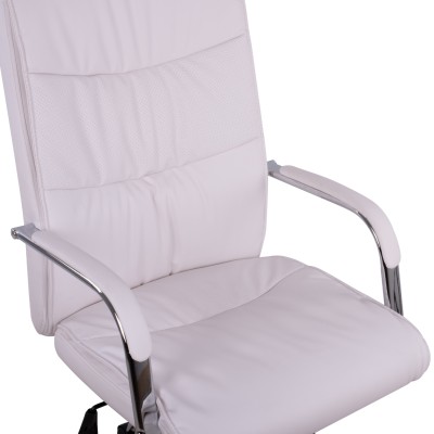 ΚΑΡΕΚΛΑ ΓΡΑΦΕΙΟΥ ΔΙΕΥΘΥΝΤΙΚΗ ART MAISON FLAPPLE ΛΕΥΚΗ ΜΕ ΒΑΣΗ ΧΡΩΜΙΟΥ 57Χ75,5Χ100 ΕΚ