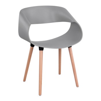 ΠΟΛΥΘΡΟΝΑ ART MAISON CLINTON - GRAY NATURAL (59x53x80εκ.)