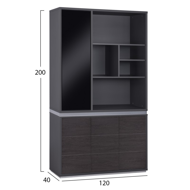 Βιβλιοθήκη Art Maison New York - Wenge (120x40x200εκ.) Βιβλιοθήκη Art Maison New York - Wenge (120x40x200εκ.)
