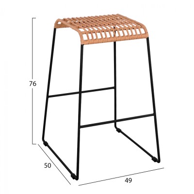 ΣΚΑΜΠΟ ART MAISON AMSTERDAM - BEIGE BLACK (49x50x76 εκ.) ΣΚΑΜΠΟ ART MAISON AMSTERDAM - BEIGE BLACK (49x50x76 εκ.)
