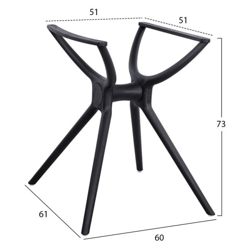 ΒΑΣΗ ΔΙΣΤΗΛΗ ART MAISON ELLICOT - BLACK (80Χ80X73εκ) ΒΑΣΗ ΔΙΣΤΗΛΗ ART MAISON ELLICOT - BLACK (80Χ80X73εκ)