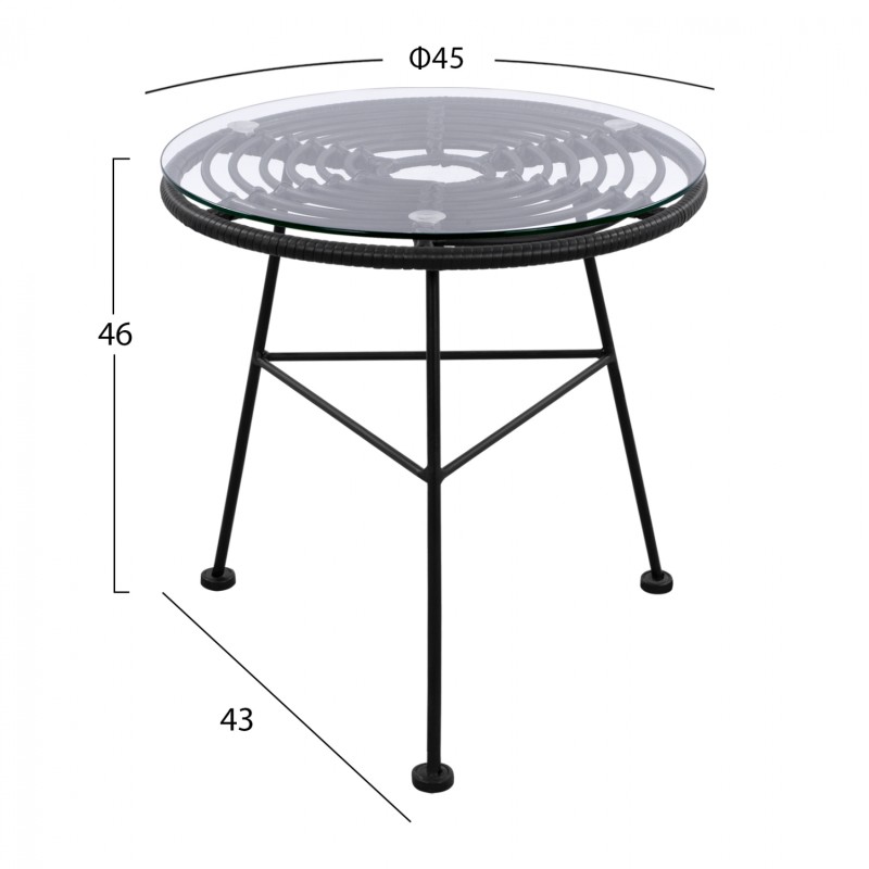 ΤΡΑΠΕΖΙ ART MAISON AMSTERDAM - BLACK (Φ45x46εκ) ΤΡΑΠΕΖΙ ART MAISON AMSTERDAM - BLACK (Φ45x46εκ)