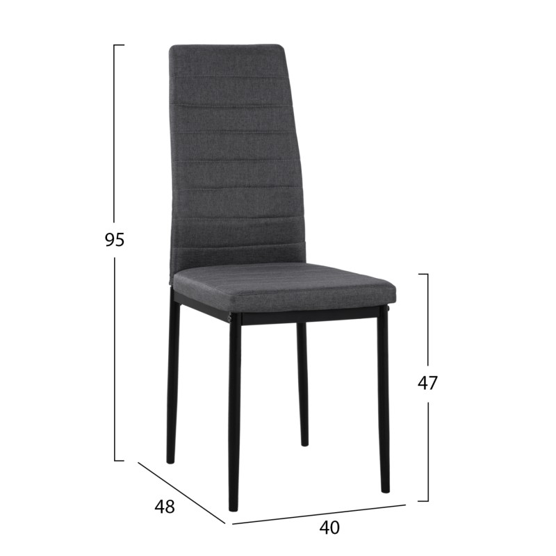 ΚΑΡΕΚΛΑ ART MAISON DOWNEY - GREY BLACK (40x48x95εκ.) ΚΑΡΕΚΛΑ ART MAISON DOWNEY - GREY BLACK (40x48x95εκ.)