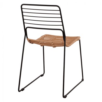 ΚΑΡΕΚΛΑ ART MAISON AMSTERDAM - BEIGE BLACK (51x54x83εκ.)