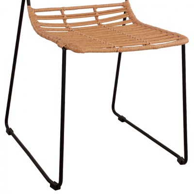 ΚΑΡΕΚΛΑ ART MAISON AMSTERDAM - BEIGE BLACK (51x54x83εκ.)