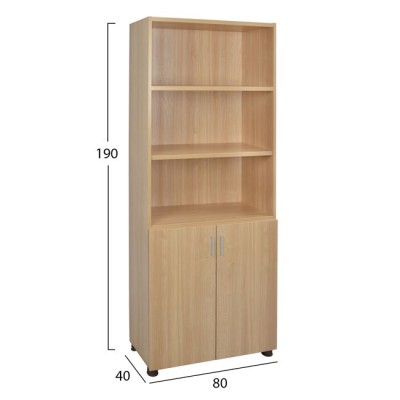 ΒΙΒΛΙΟΘΗΚΗ ΓΡΑΦΕΙΟΥ Art Maison Logan - Natural (80x40x190εκ.) ΒΙΒΛΙΟΘΗΚΗ ΓΡΑΦΕΙΟΥ Art Maison Logan - Natural (80x40x190εκ.)