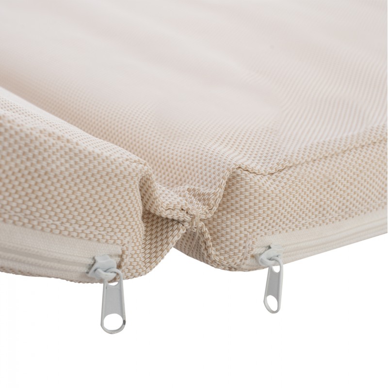 ΜΑΞΙΛΑΡΙ ΞΑΠΛΩΣΤΡΑΣ TEXTILENE 600gr/m2 2X1 ART MAISON OKOYE ΜΠΕΖ 196(117+1+78)x58x6εκ.