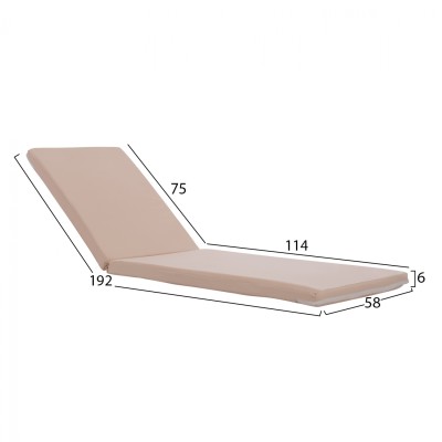 ΜΑΞΙΛΑΡΙ ΞΑΠΛΩΣΤΡΑΣ ART MAISON LACE POLYESTER  ΜΠΕΖ 192x58x6 εκ. ΜΑΞΙΛΑΡΙ ΞΑΠΛΩΣΤΡΑΣ ART MAISON LACE POLYESTER  ΜΠΕΖ 192x58x6 εκ.