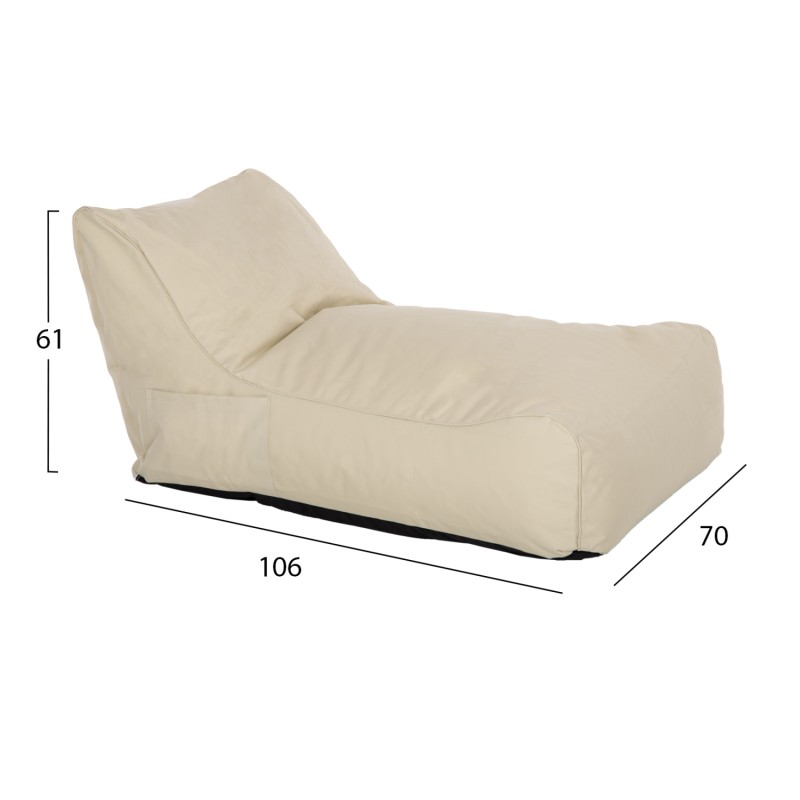 ΠΟΥΦ ART MAISON SANJUAN - BEIGE (106x70x61εκ.)