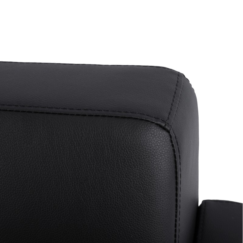 ΚΑΝΑΠΕΣ 2ΘΕΣΙΟΣ Art Maison Genie  ΜΕ ΜΑΥΡΟ PU 113x71x71Υ εκ.