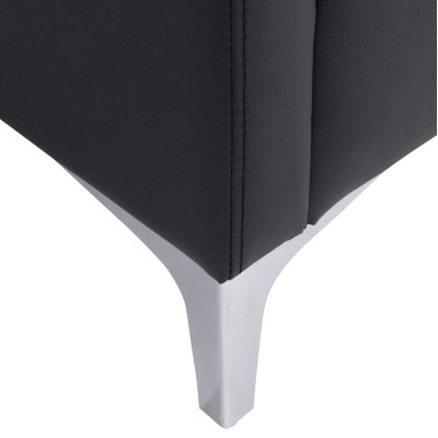 ΚΑΝΑΠΕΣ 2ΘΕΣΙΟΣ Art Maison Genie  ΜΕ ΜΑΥΡΟ PU 113x71x71Υ εκ.