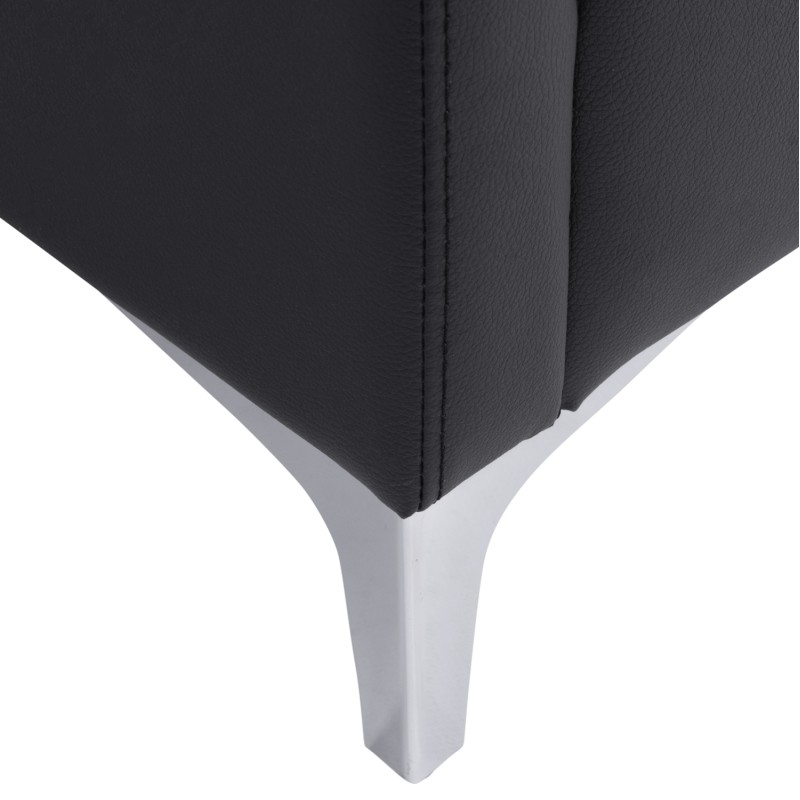 ΚΑΝΑΠΕΣ 2ΘΕΣΙΟΣ Art Maison Genie  ΜΕ ΜΑΥΡΟ PU 113x71x71Υ εκ.