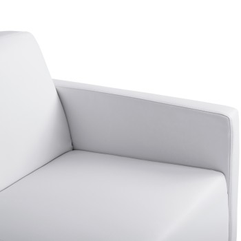 ΚΑΝΑΠΕΣ 2ΘΕΣΙΟΣ Art Maison Genie  ΜΕ ΛΕΥΚΟ PU 113x71x71Υ εκ.