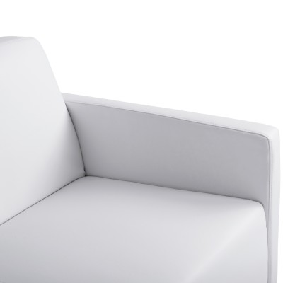 ΚΑΝΑΠΕΣ 2ΘΕΣΙΟΣ Art Maison Genie  ΜΕ ΛΕΥΚΟ PU 113x71x71Υ εκ.