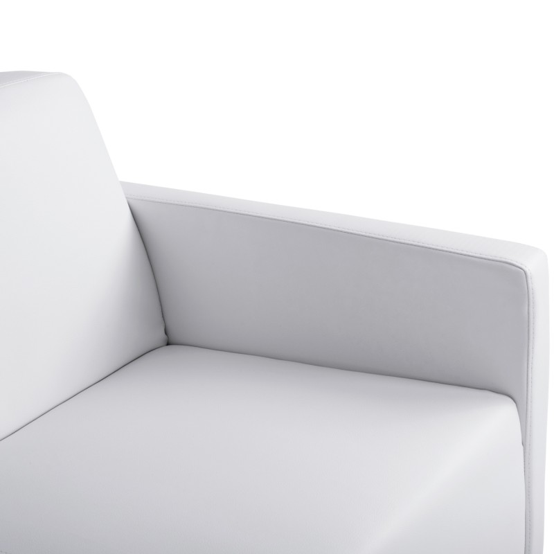 ΚΑΝΑΠΕΣ 2ΘΕΣΙΟΣ Art Maison Genie  ΜΕ ΛΕΥΚΟ PU 113x71x71Υ εκ.