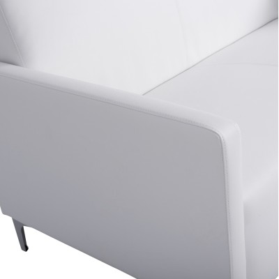 ΚΑΝΑΠΕΣ 2ΘΕΣΙΟΣ Art Maison Genie  ΜΕ ΛΕΥΚΟ PU 113x71x71Υ εκ.