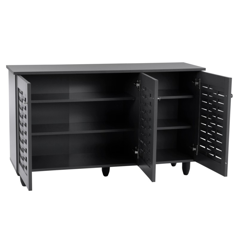 ΠΑΠΟΥΤΣΟΘΗΚΗ-ΝΤΟΥΛΑΠΙ ART MAISON TORTERRA ΞΥΛΙΝΗ 3ΠΟΡΤΕΣ ΓΚΡΙ 114Χ34Χ68