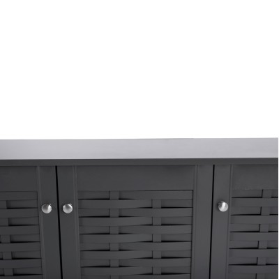 ΠΑΠΟΥΤΣΟΘΗΚΗ-ΝΤΟΥΛΑΠΙ ART MAISON TORTERRA ΞΥΛΙΝΗ 3ΠΟΡΤΕΣ ΓΚΡΙ 114Χ34Χ68