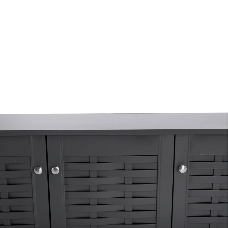 ΠΑΠΟΥΤΣΟΘΗΚΗ-ΝΤΟΥΛΑΠΙ ART MAISON TORTERRA ΞΥΛΙΝΗ 3ΠΟΡΤΕΣ ΓΚΡΙ 114Χ34Χ68