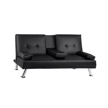 Καναπές Κρεβάτι Art Maison Sylacauga - Black (165x76,5x79εκ.)﻿