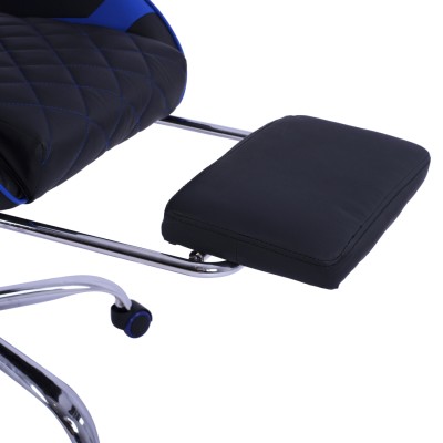 Καρέκλα Gaming Art Maison Baraboo με υποπόδιο - Black Blue PU (3x65x127εκ.) Καρέκλα Gaming Art Maison Baraboo με υποπόδιο - Black Blue PU (3x65x127εκ.)