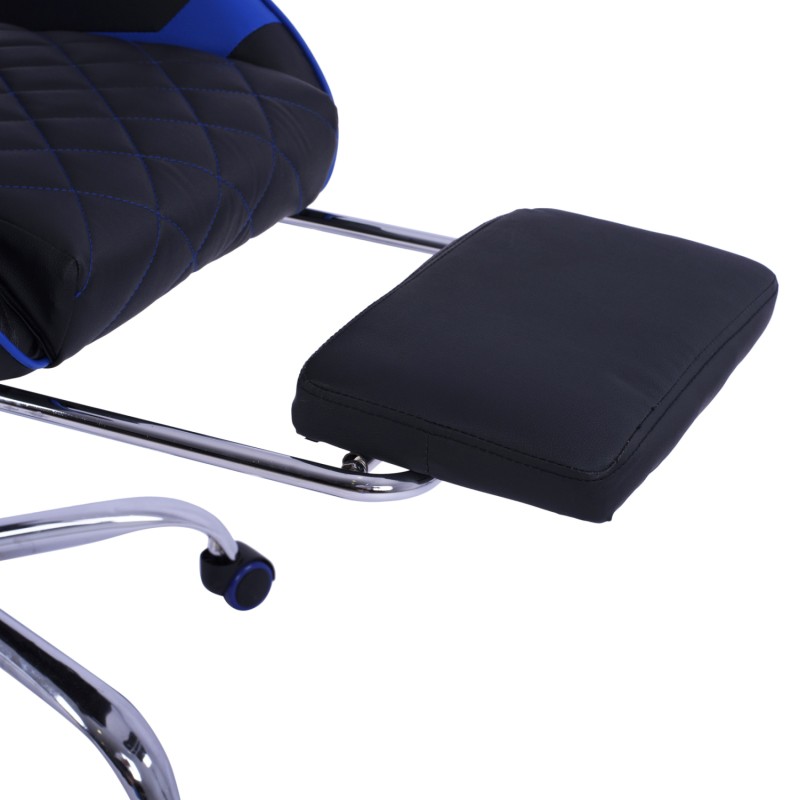 Καρέκλα Gaming Art Maison Baraboo με υποπόδιο - Black Blue PU (3x65x127εκ.) Καρέκλα Gaming Art Maison Baraboo με υποπόδιο - Black Blue PU (3x65x127εκ.)