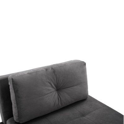 ΠΟΛΥΘΡΟΝΑ ΚΡΕΒΑΤΙ ART MAISON AGGIE ΑΠΟ ΒΕΛΟΥΔΟ ΓΚΡΙ 95x92x66Υ εκ.