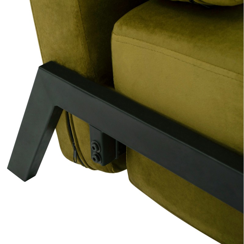 ΠΟΛΥΘΡΟΝΑ ΚΡΕΒΑΤΙ ART MAISON DRILBUR ΒΕΛΟΥΔΟ ΛΑΔΙ  95x92x66Υ εκ.