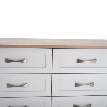 ΤΟΥΑΛΕΤΑ-ΣΥΡΤΑΡΙΕΡΑ ART MAISON HUNTINGTON ΜΕ 6 ΣΥΡΤΑΡΙΑ SONAMA-ΛΕΥΚΟ 120X40X76Υ εκ.