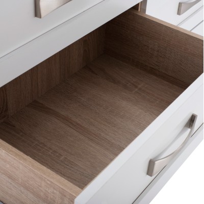 ΤΟΥΑΛΕΤΑ-ΣΥΡΤΑΡΙΕΡΑ ART MAISON HUNTINGTON ΜΕ 6 ΣΥΡΤΑΡΙΑ SONAMA-ΛΕΥΚΟ 120X40X76Υ εκ.