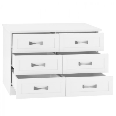 ΤΟΥΑΛΕΤΑ-ΣΥΡΤΑΡΙΕΡΑ ART MAISON HUNTINGTON ΜΕ 6 ΣΥΡΤΑΡΙΑ ΛΕΥΚΗ 120X40X76Yεκ.