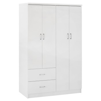 ΝΤΟΥΛΑΠΑ 4ΦΥΛΛΗ ME 2 ΣΥΡΤΑΡΙΑ ART MAISON HUNTINGTON ΛΕΥΚΗ 120Χ42,5Χ180,5 εκ.