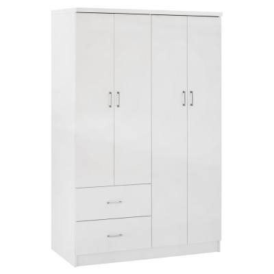 ΝΤΟΥΛΑΠΑ 4ΦΥΛΛΗ ME 2 ΣΥΡΤΑΡΙΑ ART MAISON HUNTINGTON ΛΕΥΚΗ 120Χ42,5Χ180,5 εκ.