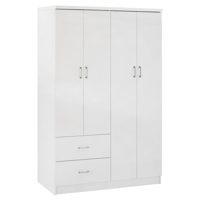 ΝΤΟΥΛΑΠΑ 4ΦΥΛΛΗ ME 2 ΣΥΡΤΑΡΙΑ ART MAISON HUNTINGTON ΛΕΥΚΗ 120Χ42,5Χ180,5 εκ.