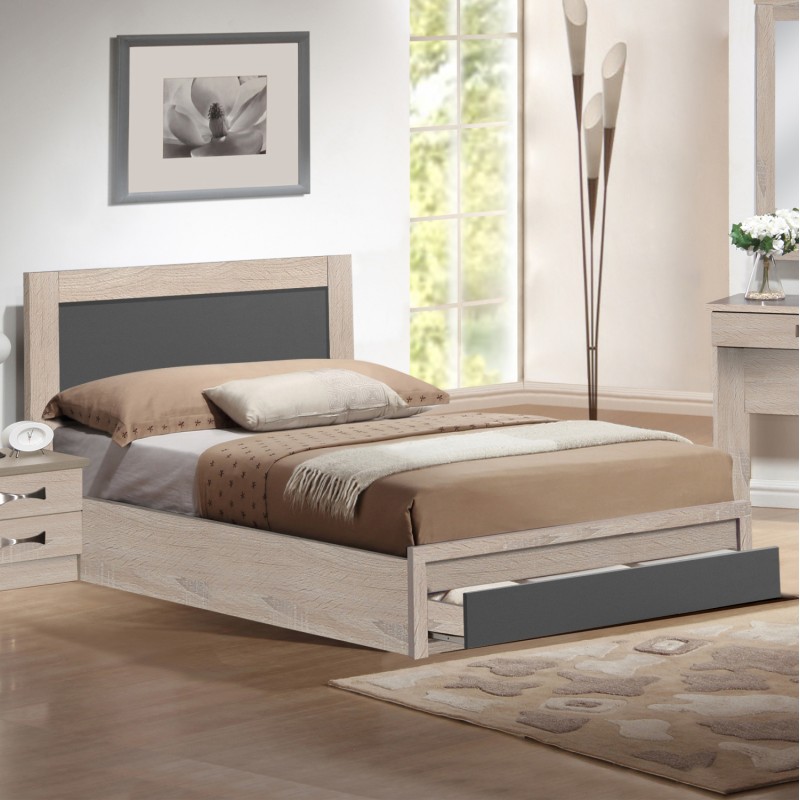 Κρεβάτι με 1 Συρτάρι Art Maison Stuttgart - Natural Gray (Για Στρώμα 90x190εκ.) Κρεβάτι με 1 Συρτάρι Art Maison Stuttgart - Natural Gray (Για Στρώμα 90x190εκ.)